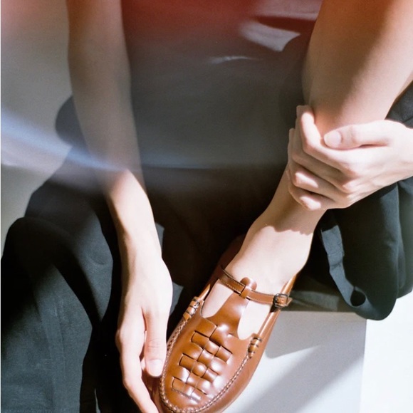 Hereu roqueta slingback t-bar loafer sz 39 - Picture 3 of 5